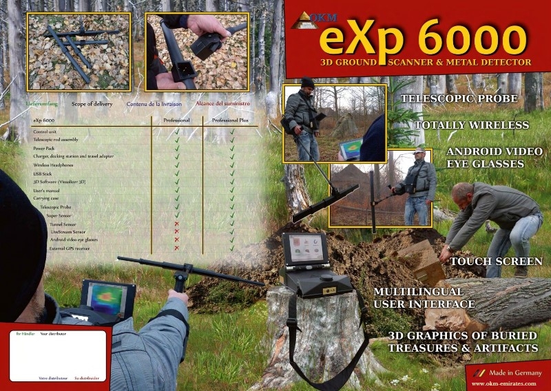 جديد - جهاز eXp 6000 التصويري 3D و كاشف المعادن 