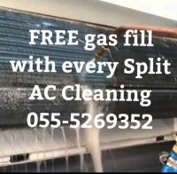 low cost ac services 055-5269352 ajman dubai repair clean service gas