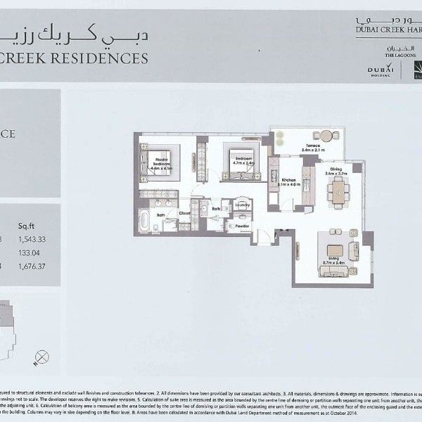 Luxury apartment for sale in Dubai creek residences harbor st3 