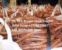 99.99% Brown Thick Copper Wire Scrap +2778170667 Call Whatsapp Now