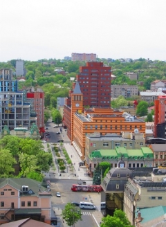 View of a ukranian city