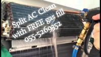 split ac gas 055-5269352 clean AL AIN free check clean repair fix main